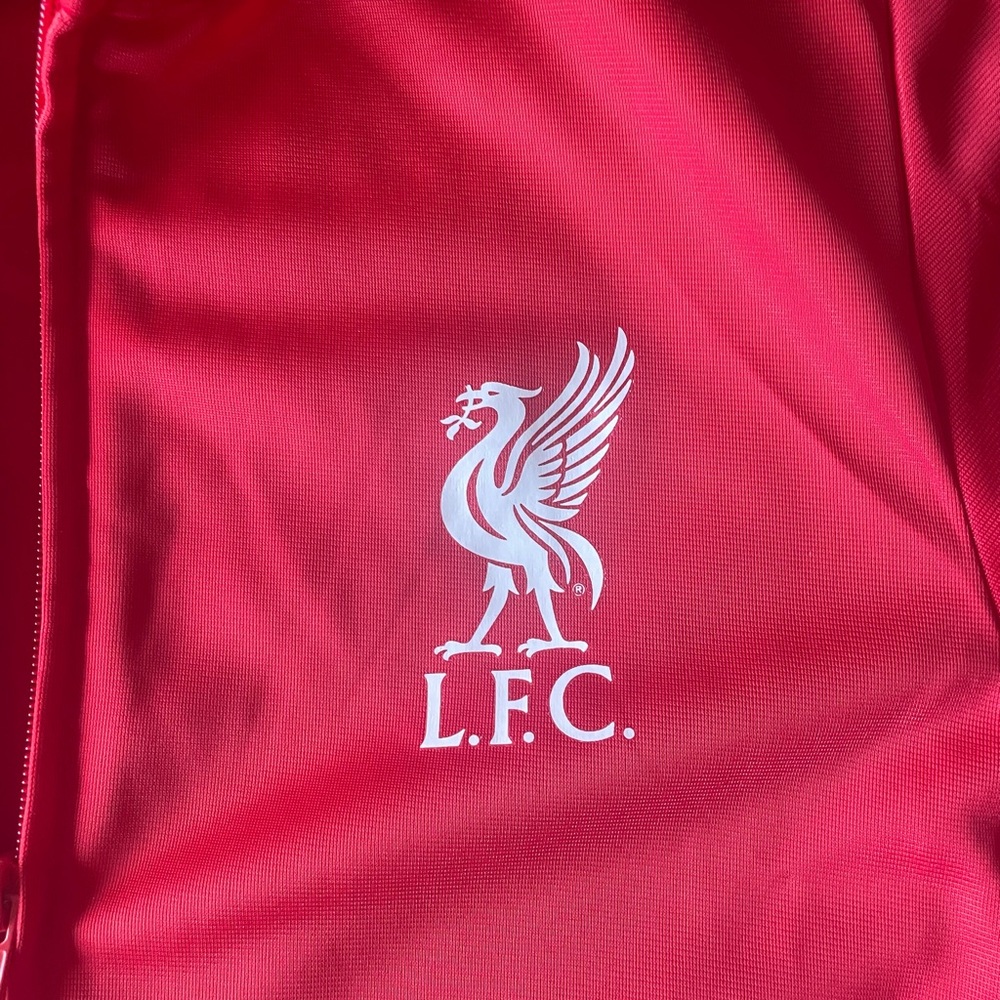 Liverpool FC Official Track Warmup Jacket Kids Size Youth Medium Red - Picture 2 of 8